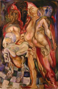 Midnight in the Basement, oil on canvas, 2005.