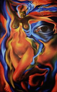 Sexuality Circus, acrylic on canvas, 1993